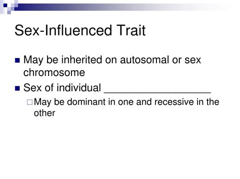 Ppt Inheritance Of Sex And Sex Linked Or Influenced Traits Powerpoint Presentation Id5696834