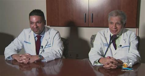 Miami Proud Rare Father Son Doctor Duo At Broward Health Medical Center Cbs Miami