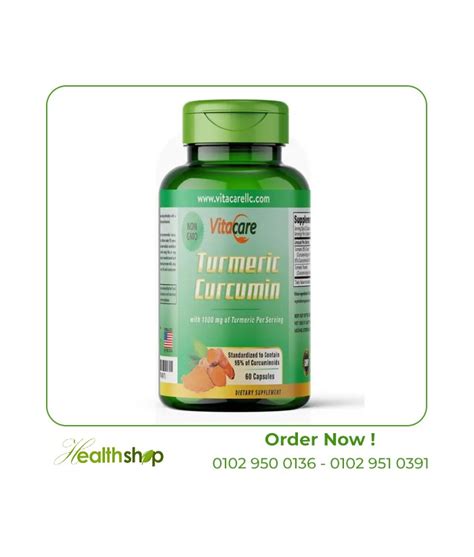 Order Vitacare Turmeric Curcumin 60 Cap The Health Shop