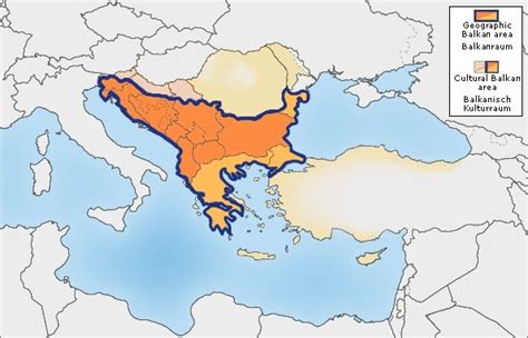 Balkan Peninsula Physical Map