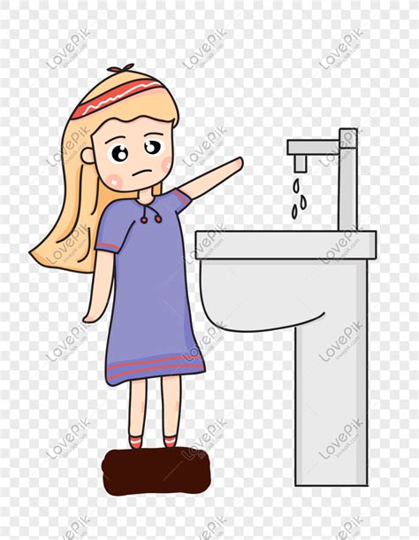 Water Saving Girl Png Image And Clipart Image For Free Download