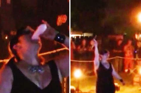 We have every kind of gifs that it is possible to find on the internet right here. Busty blonde stuns crowd by imitating sex act on four foot ...