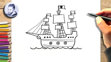 Comment Dessiner Un Bateau Pirate Facile à Dessiner Dessin De Bateau