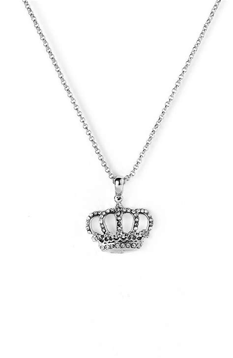 Juicy Couture Wish Silver Crown Necklace Nordstrom