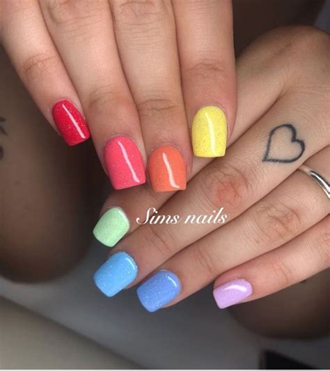 Beautiful Multi Colored Nails Designs For Summer The Glossychic Mani