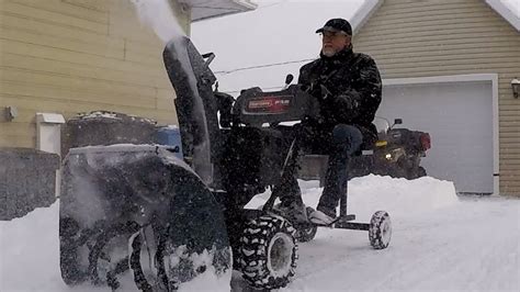 Homemade Snow Blower Sulky Project5001 Youtube