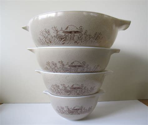 Pyrex Forest Fancies Cinderella Nesting Bowl Set Set Of 4 Etsy