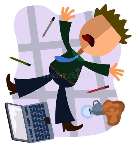 Over Worked Business Woman Stock Vector Illustration Of Multitasking