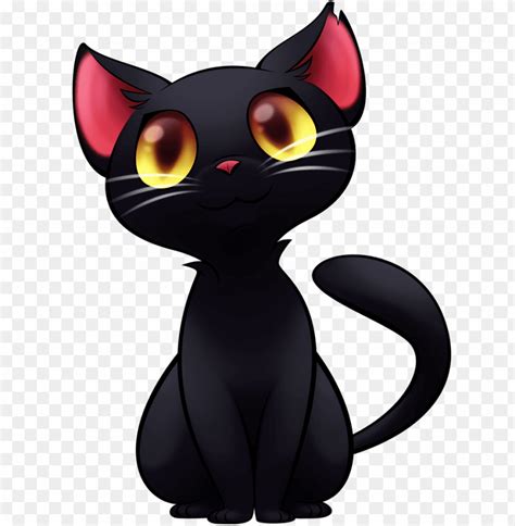 Download Black Cat Png Hd Imagenes De Gatos Animados Png Free Png Images Toppng