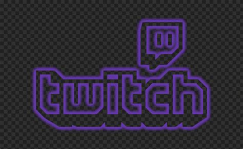 Hd Neon Twitch Purple Logo Transparent Background Png Citypng