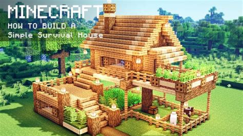 For pocket edition ( mc pe ) xbox xbox360 , ps , ps3 , ps4 , pc.for me this is the best i did this house in survival yes for real and yes it took long. Minecraft: How To Build a Simple Survival House | Minecraft house designs, Cute minecraft houses ...