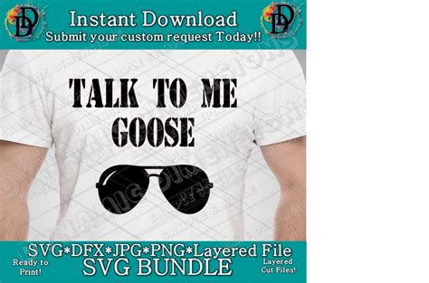 Talk To Me Goose Svg Png Top Gun Svg Aviator Svg Shirt Cricut Cut File