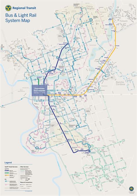 Transit Maps Official Map Sacramento Regional Transit District Sacrt