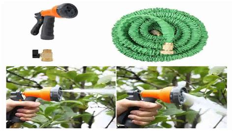 Ohuhu 50 Feet Expandable Garden Hose With Brass Connector And Spray