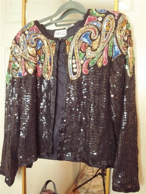 Lot Of 2 Vintage Sequin Bead Jackets Restyle Etsy In 2021 Beaded