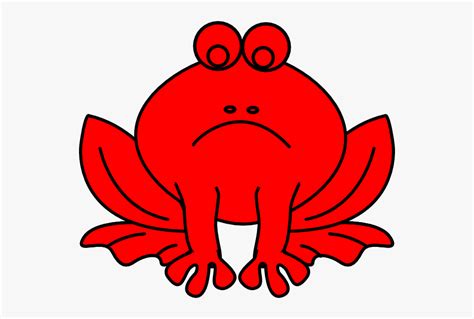 Frog Clipart Red Frog Outline Clip Art Free Transparent Clipart Clipartkey