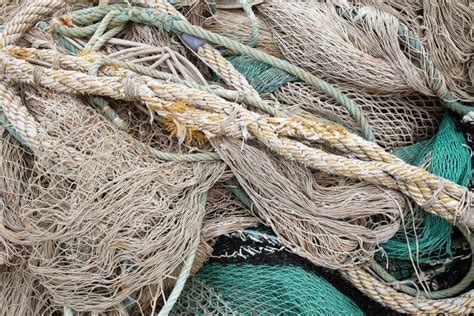 Old Rope And Fishing Net On Old Wood Board Stock Image Image Of Paper