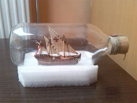 Boat In A Bottle Ship In Bottle Model Ships Minatures Bath Caddy