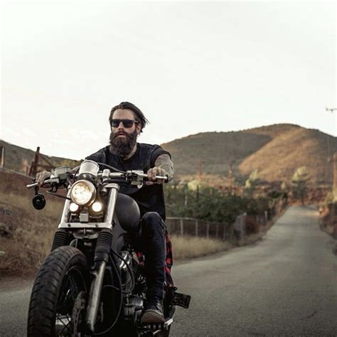 Beards Men Biker Ink Bike Motorcycle Engine Photography Ricki