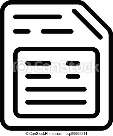 Project Plan Icon Outline Style Project Plan Icon Outline Project