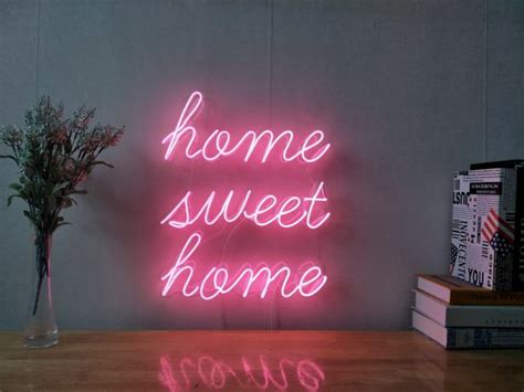Home Sweet Home Custom Dimmable Led Neon Signs For Wall Decor