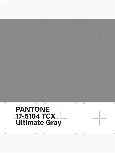 Pantone 17 5104 Tcx Ultimate Gray Poster For Sale By Princessmi Com