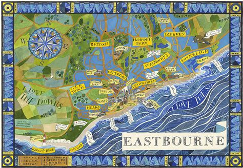 A Map Of Eastbourne Helen Cann