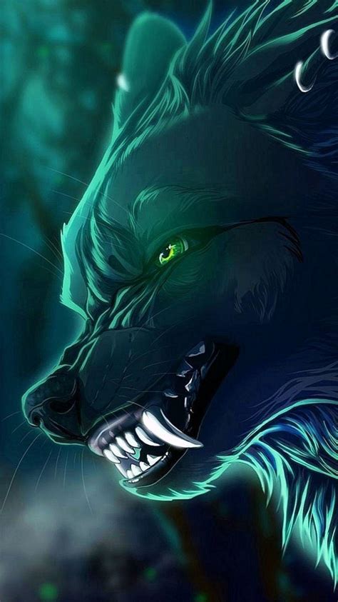 Dark Wolf Anime Wallpapers Wallpaper Cave