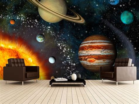 Lea the bedroom people &. 3D Solar System Wall Mural | Wallsauce UK in 2021 | Space ...