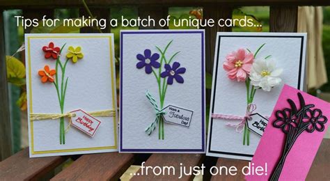 Thank you cards, card making kit, craft kit for adults, happy fall card, set of 5 cards, littlelu4u. How to make a batch of cards using ONE die…...and a few…