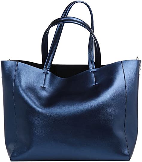 S Zone Women Ladies Leather Tote Bag Handbag Shoulder Bag Uk