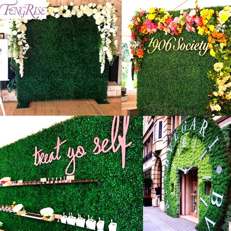 Buy Fengrise 40x60cm Artificial Plant Fake Artificial Grass Decor Wedding