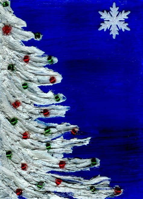 Maybe you would like to learn more about one of these? White Christmas Tree Painting by BlondeRoots Productions
