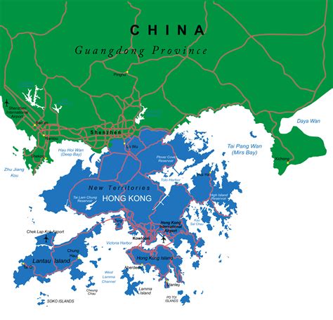 Hong Kong Map Guide Of The World