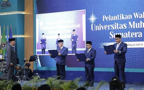 3 Wakil Rektor Umsu 2022 2026 Dilantik Medan