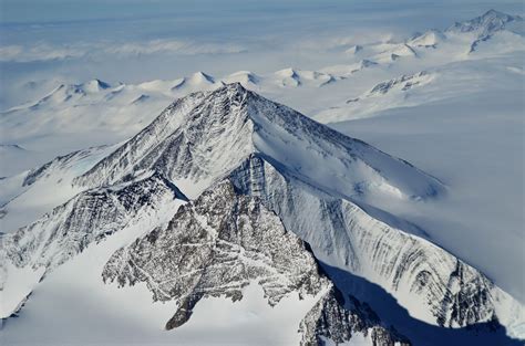 Photo Of A Mountain In Antarctica From The Window Of A Boeing 747