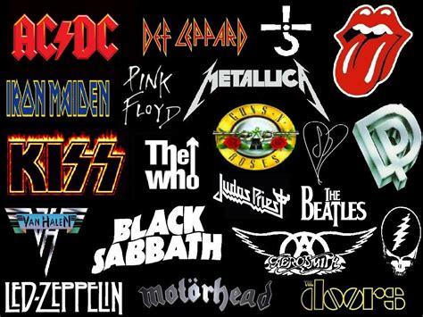 rock band logos and names