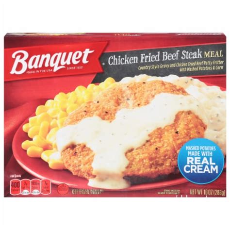 Banquet Chicken Fried Beef Steak Meal 10 Oz Smiths Food And Drug