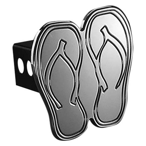 Ami® 1022 Polished Hula Flops Hitch Cover For 2 Receivers