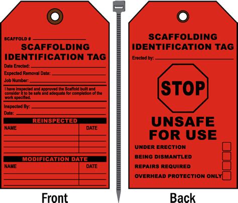 Stop Unsafe For Use Scaffold Tag E1518 By