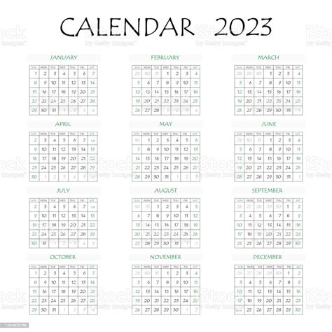 Planificateur De Calendrier 2023 Semaine Dentreprise Mise En Page Du