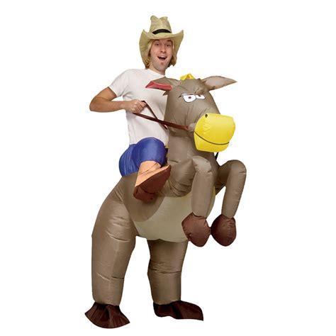 Inflatable Costume Donkey Ride On Me Funny Party Festival Funny Dress