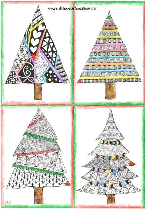 Christmas Zentangle Ideas Zentangle Zentangle Patterns Doodles