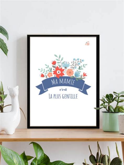 Retrouvez une centaine d'idées cadeaux à partir de 2,90€ et livraison express. Affiche encadrÃ©e personnalisÃ©e - Mamie Fleurie en 2020 ...