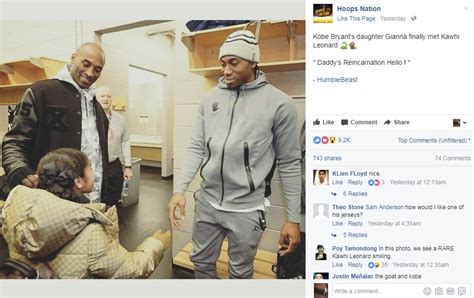 As we know, leonard has a cute daughter but who is the mother of the child? Photo: Meeting with Kobe Bryant's daughter draws rare smile from Kawhi Leonard - San Antonio ...
