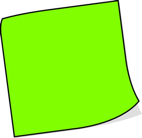 Sticky Note Png Clipart Best