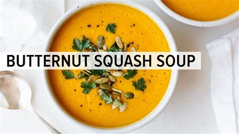 The reason this slow cooker soup is so unbelievably flavorful is the thai gremolata topping. BUTTERNUT SQUASH SOUP | how to make roasted butternut ...