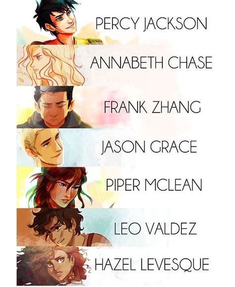 The Seven Demigods Percy Jackson Pinterest