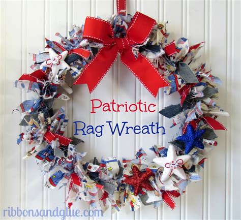 Diy Patriotic Rag Wreath