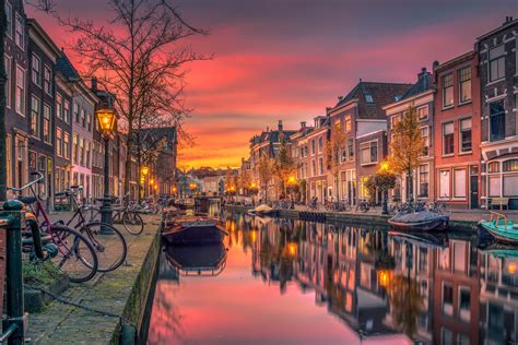 Wallpaper : Netherlands, holland, canal, river, buildings 6012x4011